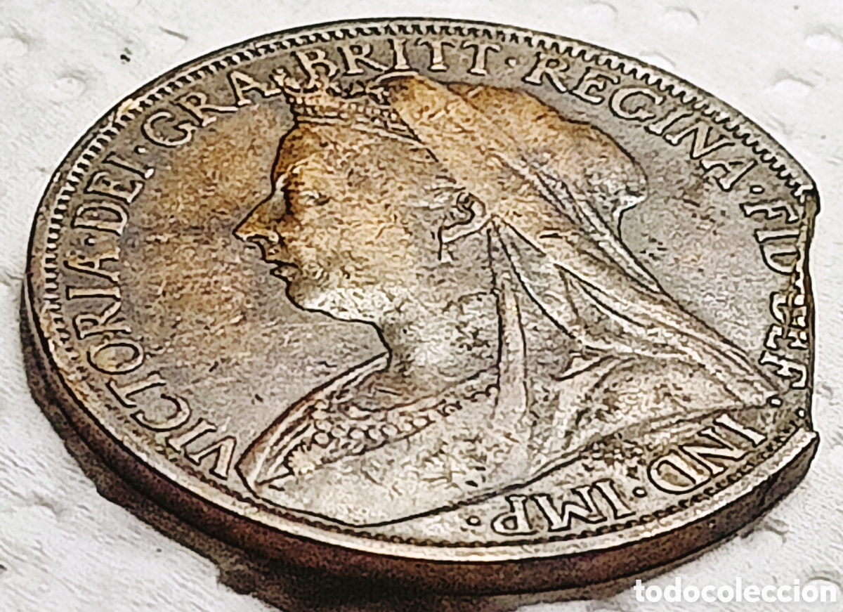 Monedas con errores: Moneda R.Unido (1898) Error M&uacute;ltiple - Foto 14