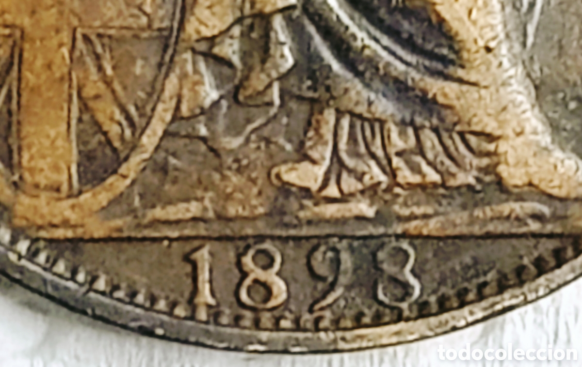 Monedas con errores: Moneda R.Unido (1898) Error M&uacute;ltiple - Foto 20