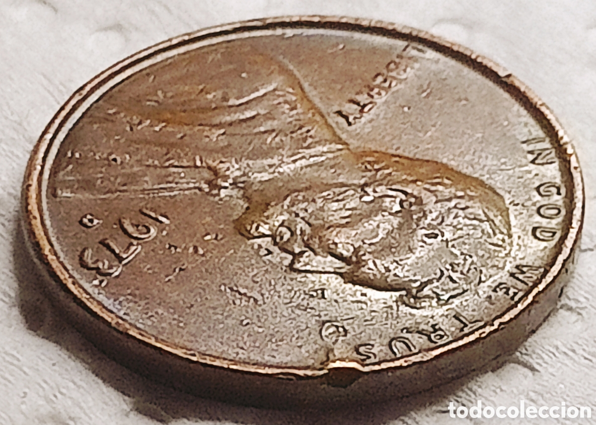 Monedas con errores: Moneda EE.UU (1973) error de acu&ntilde;aci&oacute;n - Foto 12