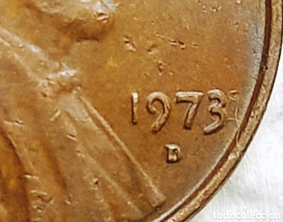Monedas con errores: Moneda EE.UU (1973) error de acu&ntilde;aci&oacute;n - Foto 16