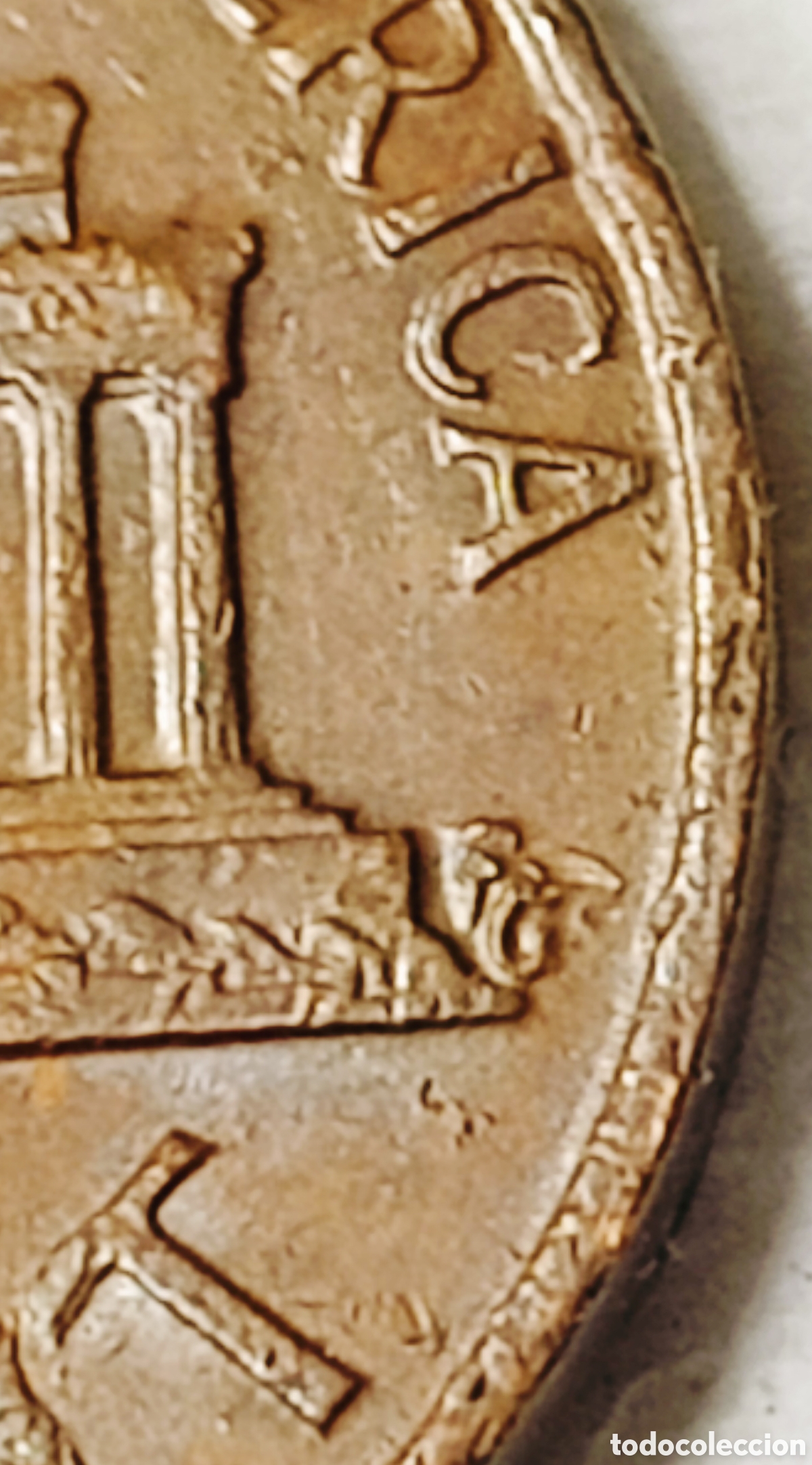 Monedas con errores: Moneda EE.UU (1973) error de acu&ntilde;aci&oacute;n - Foto 24