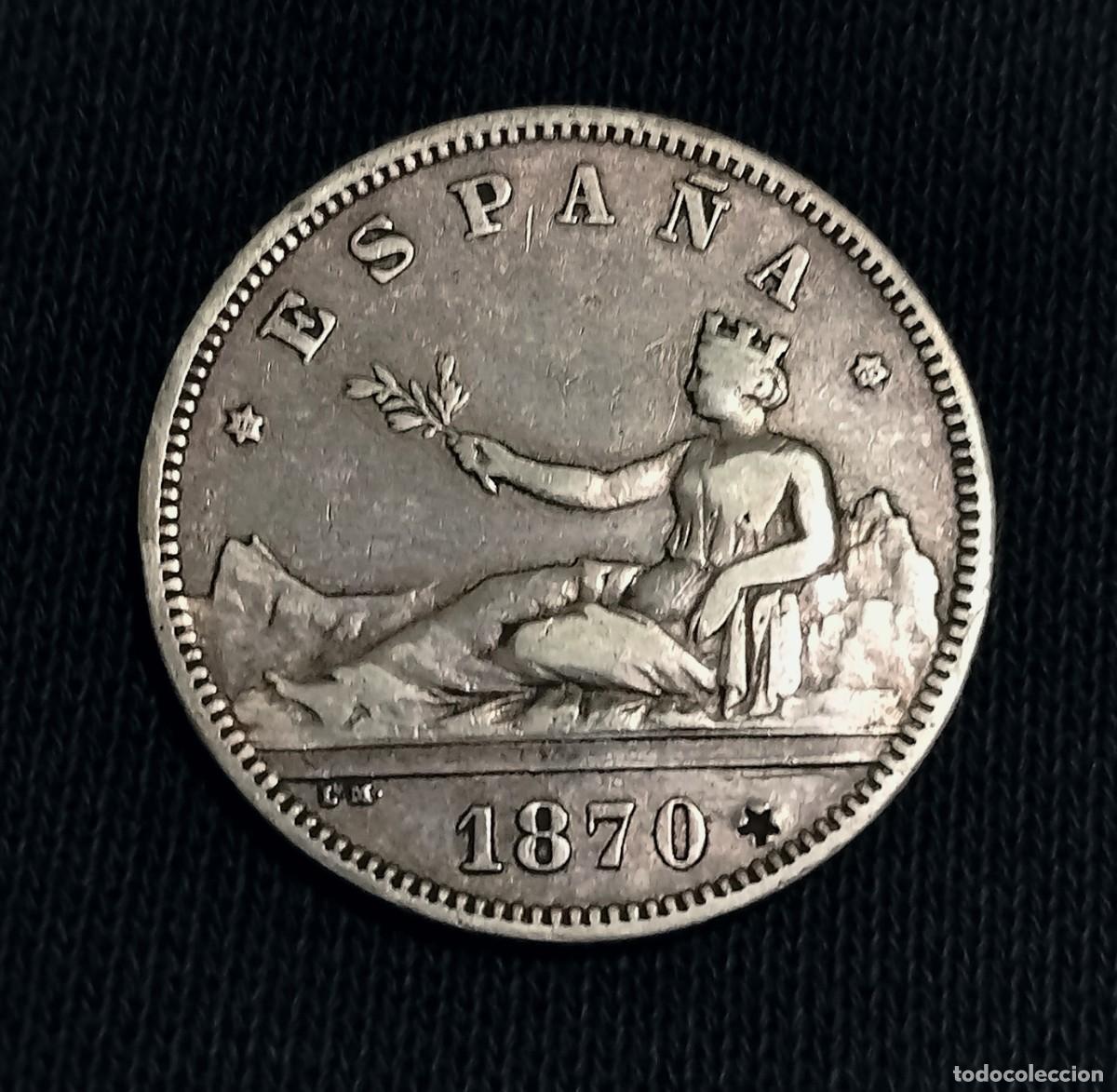 Coins with Errors: Rara! Punz&oacute;n estrella rep&uacute;blica 2 pesetas 1870 *73