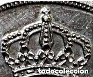 Coins with Errors: MONEDA DE 5 PESETAS JUAN CARLOS I 1975 ESTRELLA 78 VARIANTE ALEMANA O GLOBO CRUC&Iacute;FERO