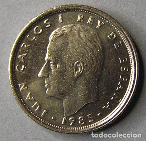 Monedas con errores: 10 PESETAS 1985 - VARIANTE CU&Ntilde;O DOBLADO EN LEYENDAS DEL ANVERSO - Foto 1