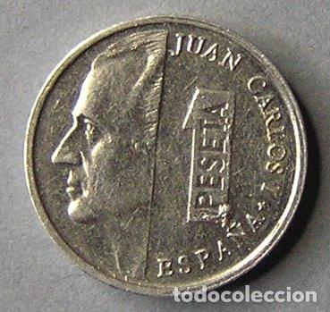 Monedas con errores: 1 PESETA 1996 - EXCESO DE METAL EN ANVERSO - Foto 1