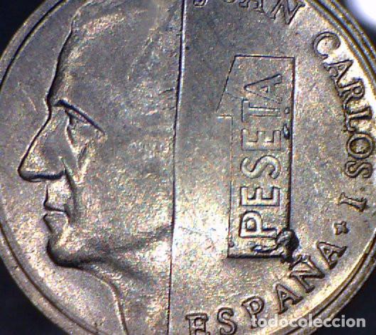 Monedas con errores: 1 PESETA 1996 - EXCESO DE METAL EN ANVERSO - Foto 2