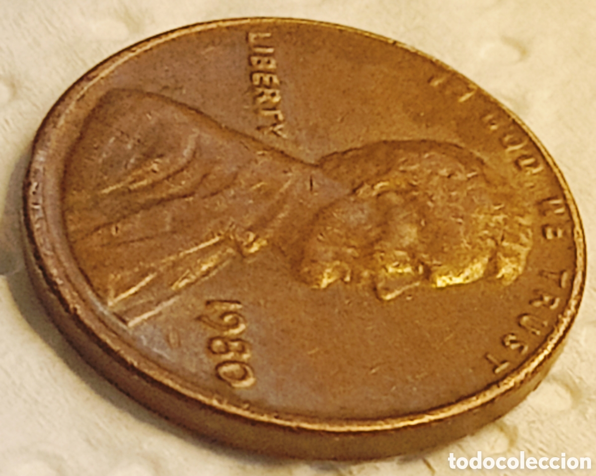 Monedas con errores: Moneda EE.UU (1980) error m&uacute;ltiple - Foto 19