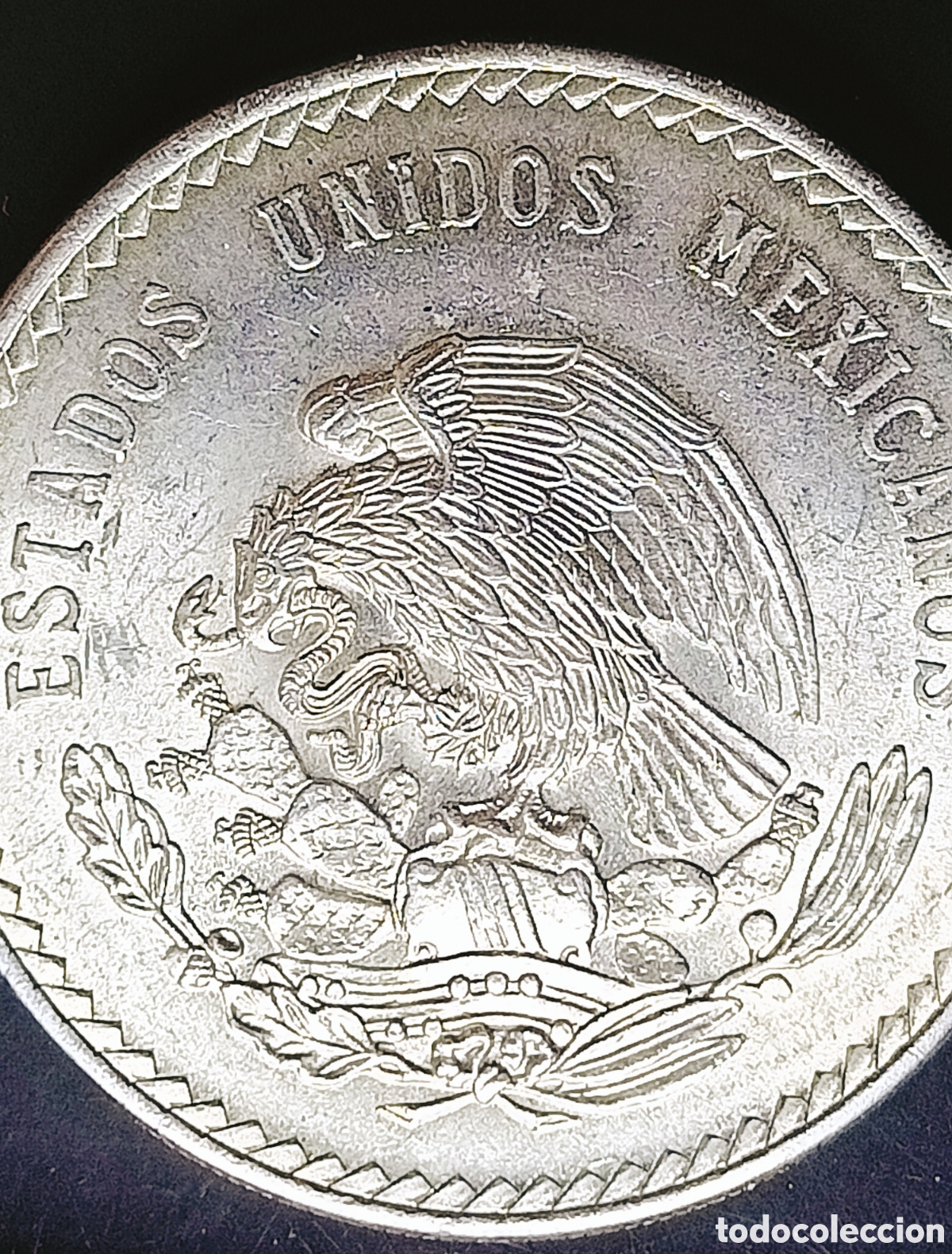 Monedas con errores: Moneda M&eacute;xico 5 Ps Plata (1948) variante - Foto 4