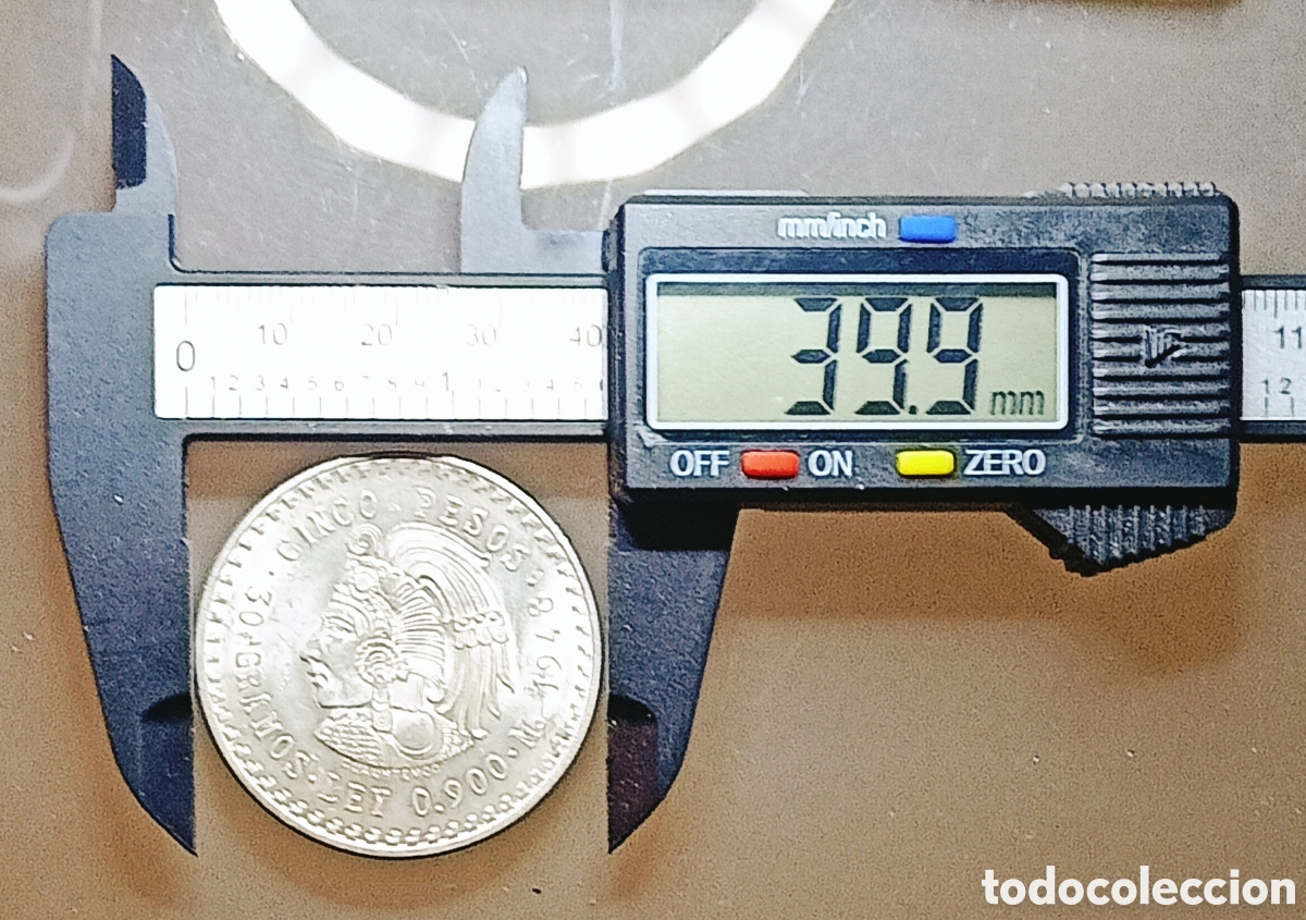 Monedas con errores: Moneda M&eacute;xico 5 Ps Plata (1948) variante - Foto 5