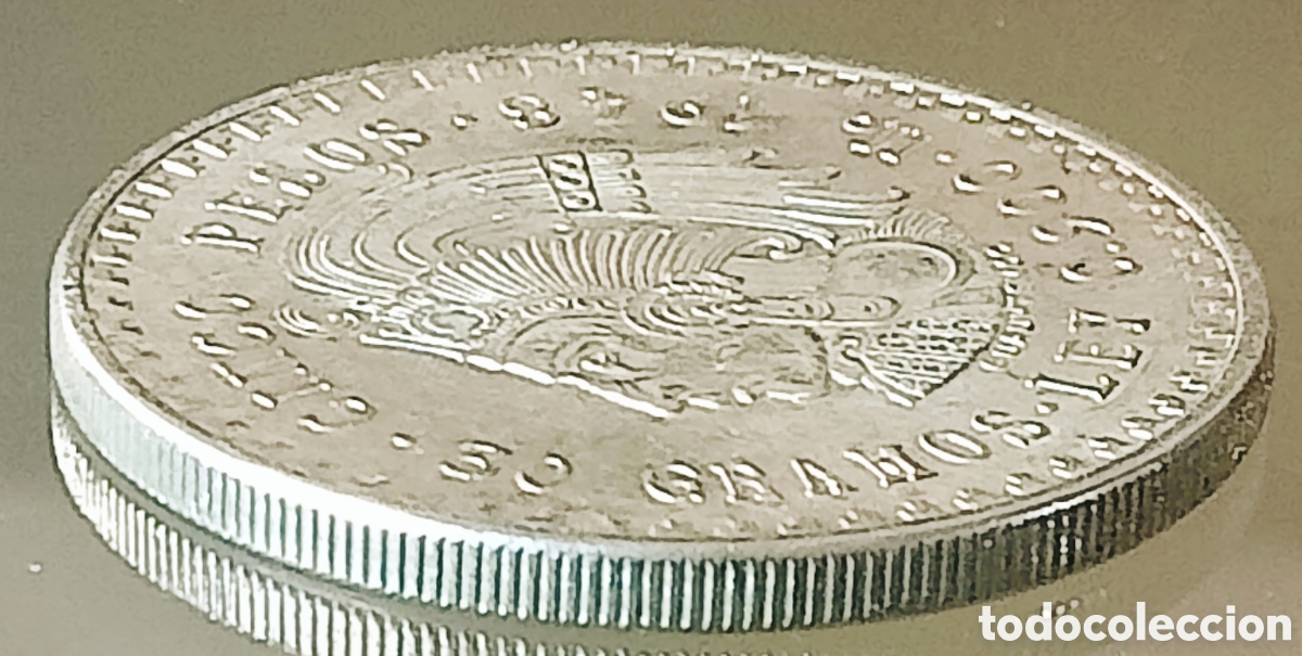 Monedas con errores: Moneda M&eacute;xico 5 Ps Plata (1948) variante - Foto 20