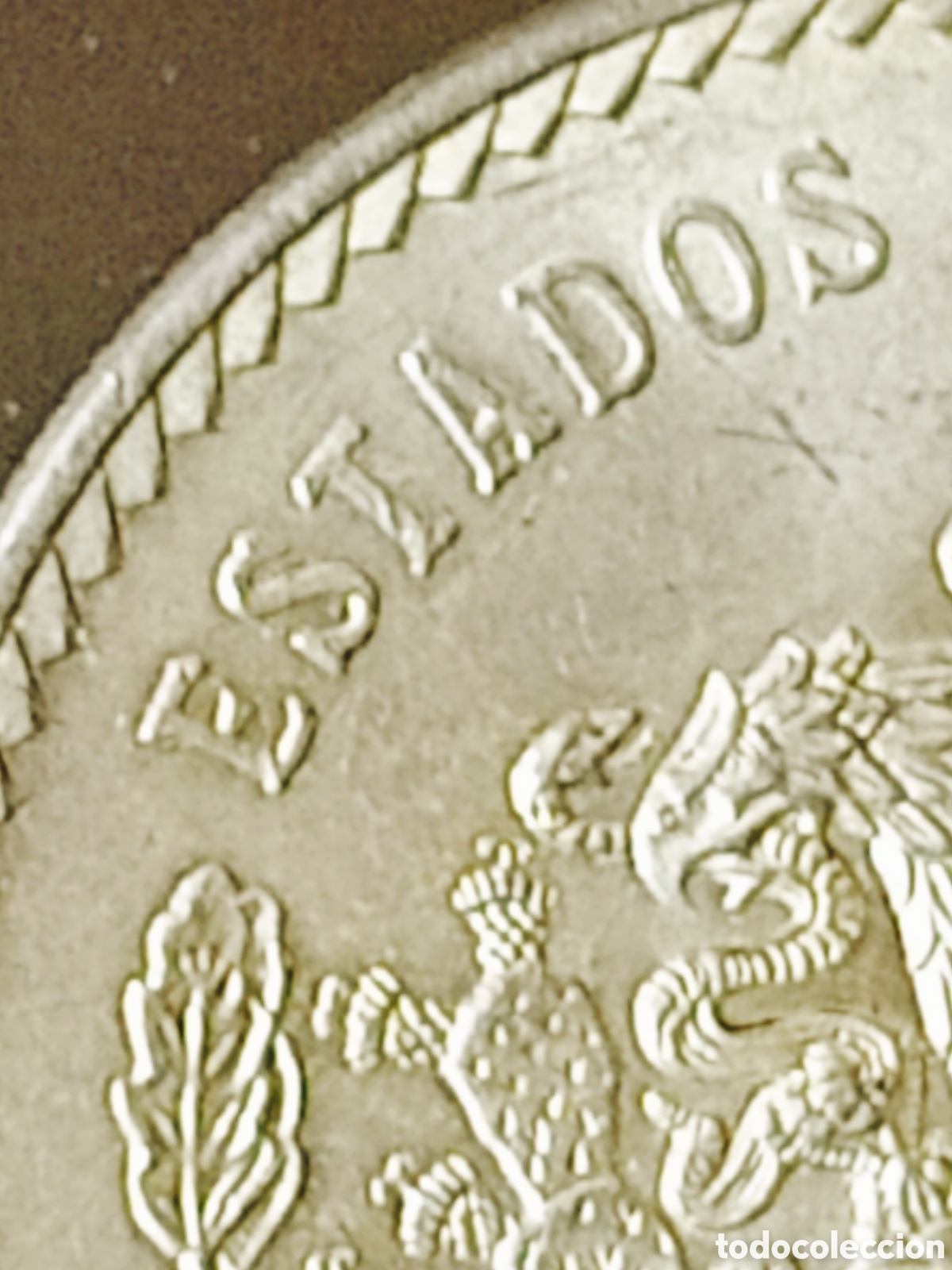 Monedas con errores: Moneda M&eacute;xico 5 Ps Plata (1948) variante - Foto 22