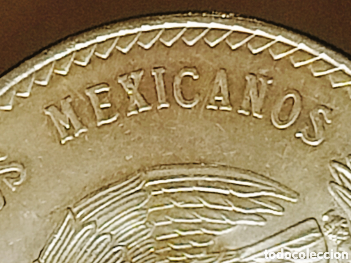 Monedas con errores: Moneda M&eacute;xico 5 Ps Plata (1948) variante - Foto 24