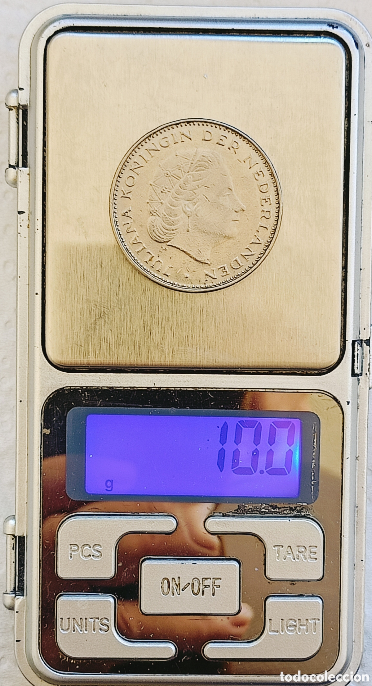 Monedas con errores: Moneda Pa.Bajos (1972) error mec&aacute;nico - Foto 3