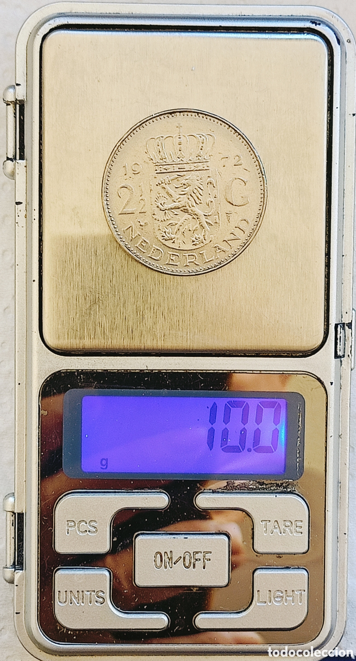 Monedas con errores: Moneda Pa.Bajos (1972) error mec&aacute;nico - Foto 4
