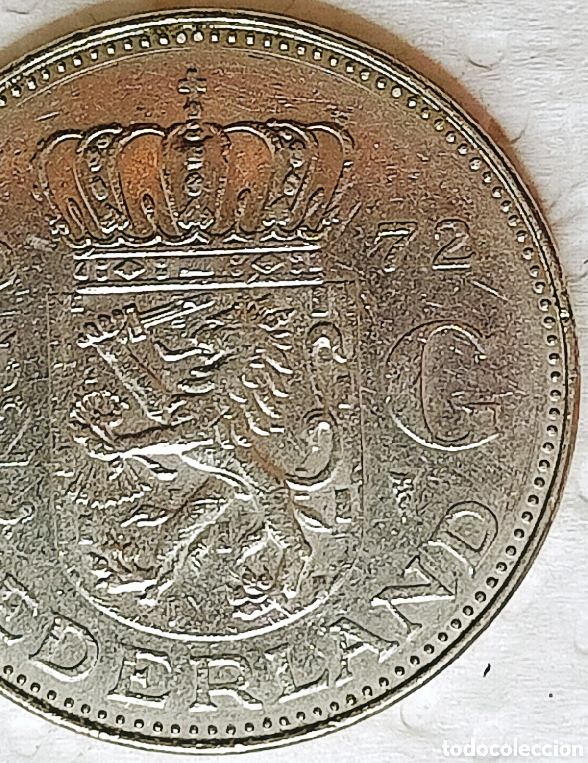 Monedas con errores: Moneda Pa.Bajos (1972) error mec&aacute;nico - Foto 18