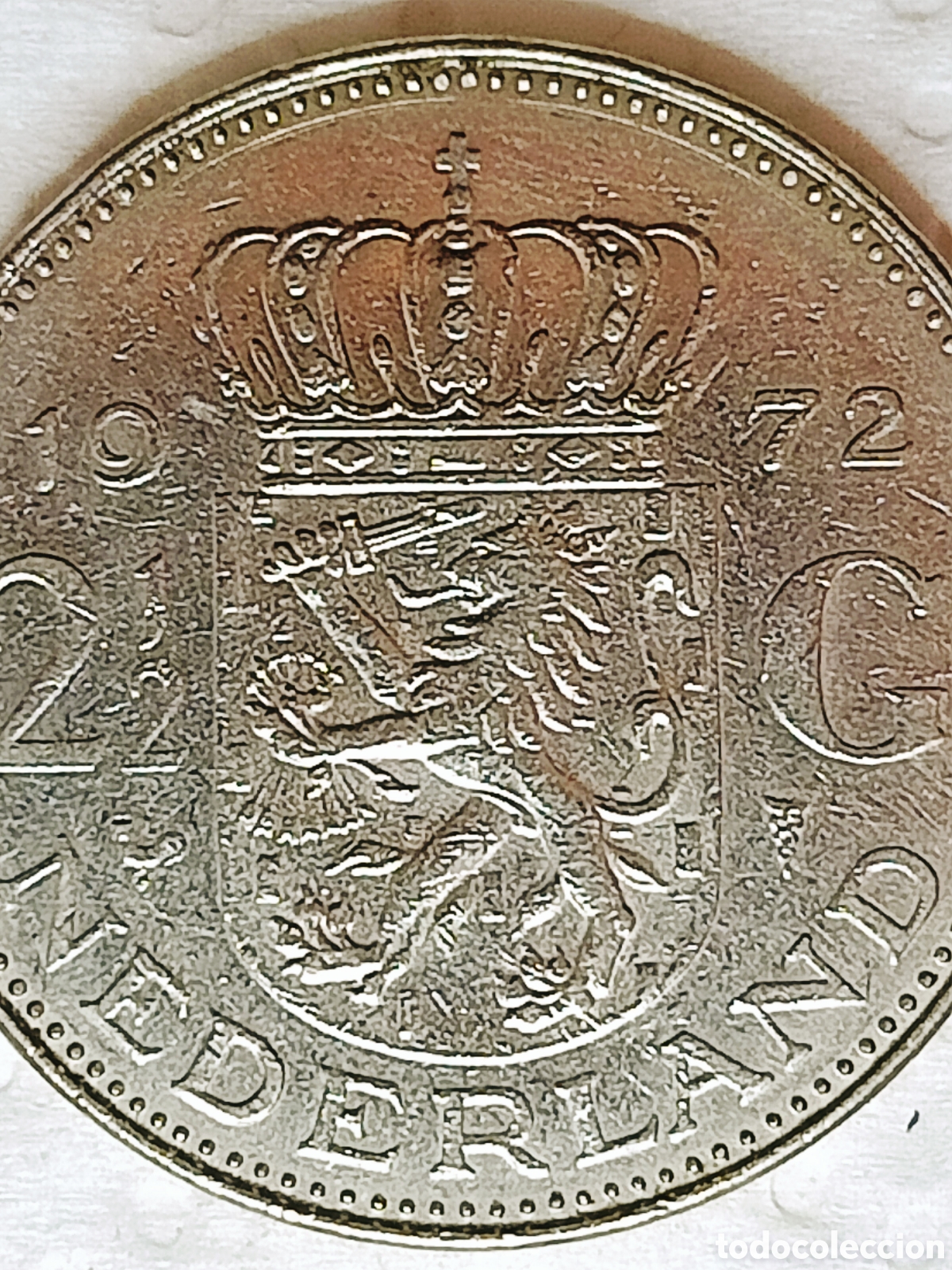 Monedas con errores: Moneda Pa.Bajos (1972) error mec&aacute;nico - Foto 19
