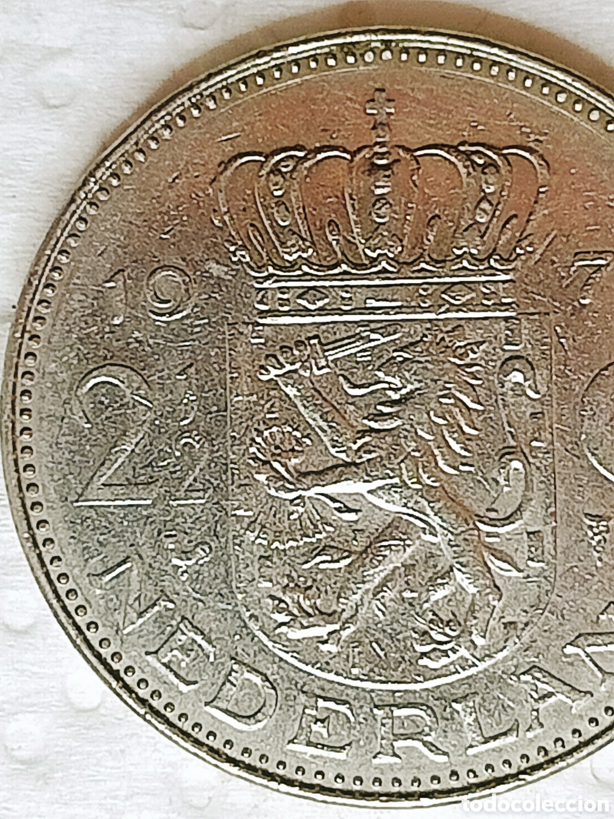 Monedas con errores: Moneda Pa.Bajos (1972) error mec&aacute;nico - Foto 20