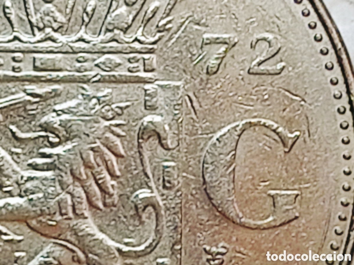 Monedas con errores: Moneda Pa.Bajos (1972) error mec&aacute;nico - Foto 24