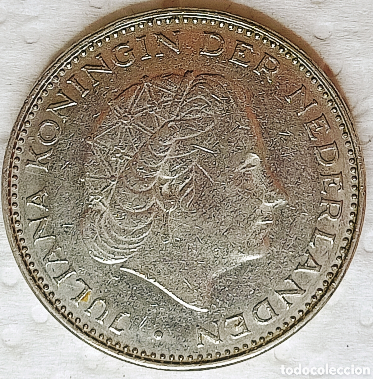 Monedas con errores: Moneda Pa.Bajos (1972) error mec&aacute;nico