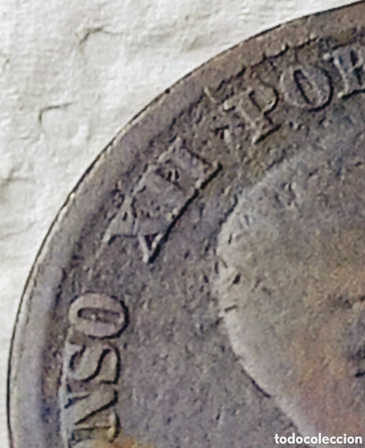 Monedas con errores: Moneda Espa&ntilde;a (1879-OM) error de acu&ntilde;aci&oacute;n - Foto 26