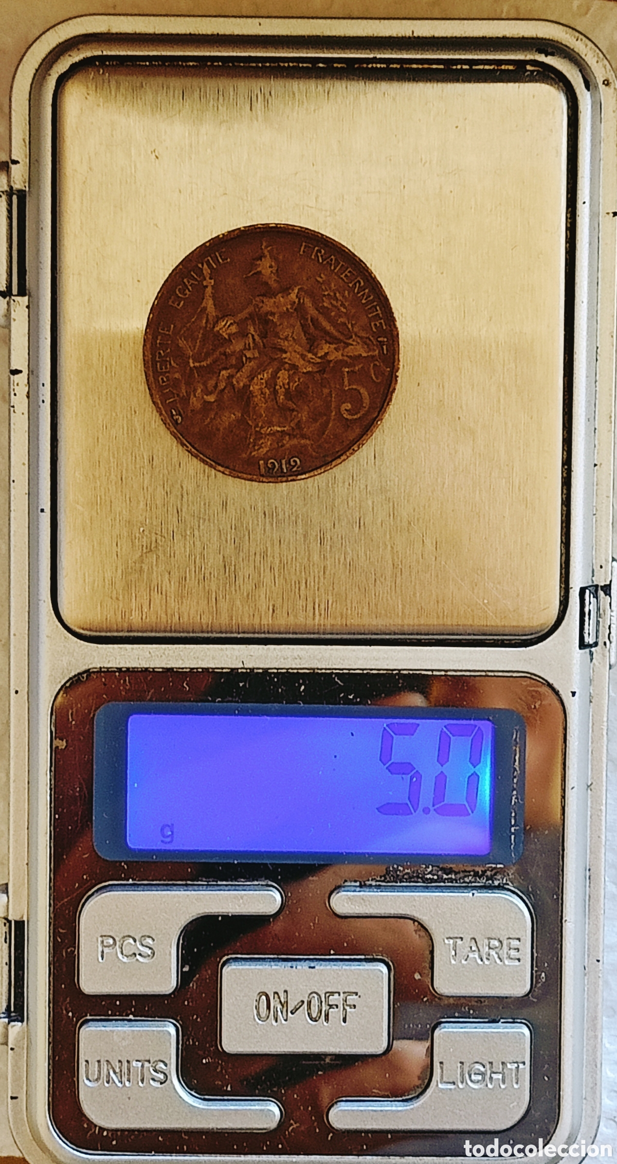 Monedas con errores: Moneda Francia (1912) error mec&aacute;nico - Foto 4