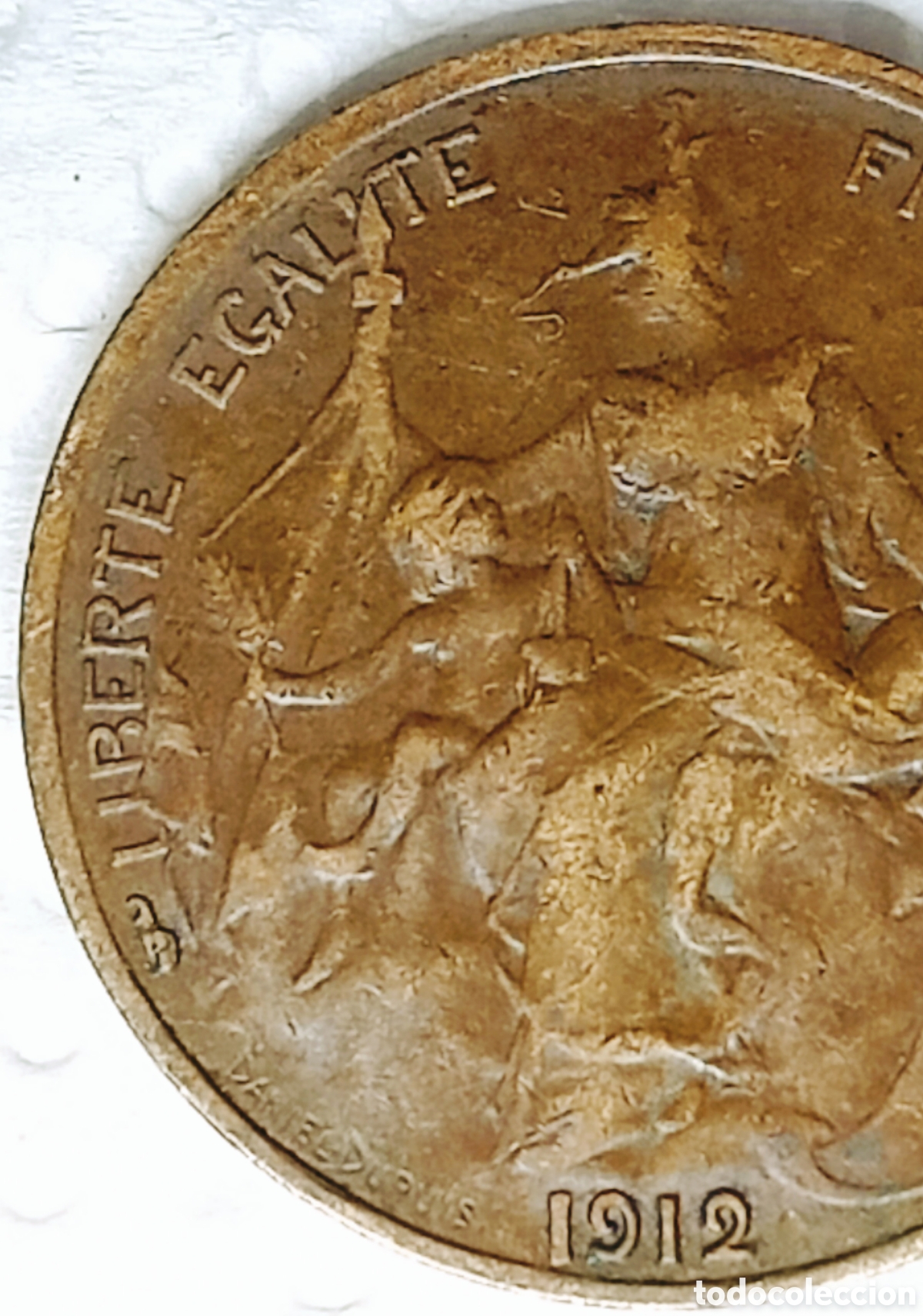 Monedas con errores: Moneda Francia (1912) error mec&aacute;nico - Foto 23