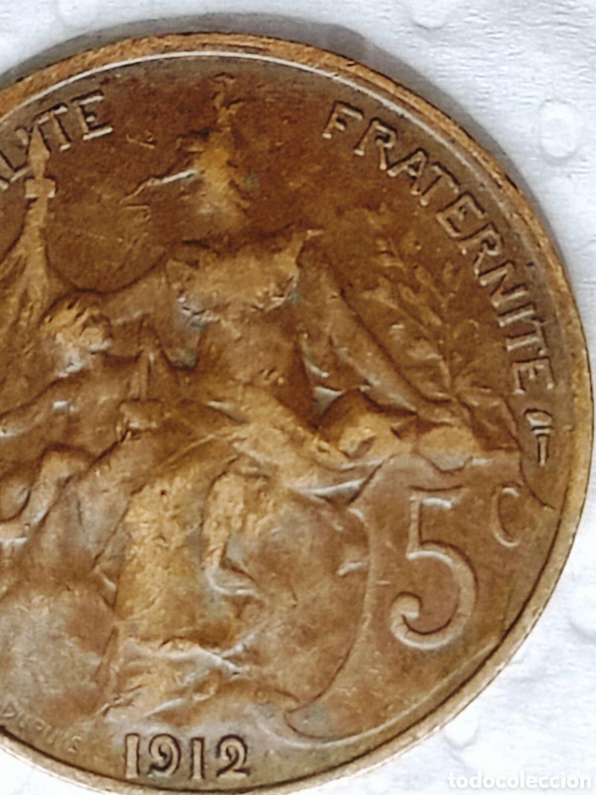 Monedas con errores: Moneda Francia (1912) error mec&aacute;nico - Foto 24