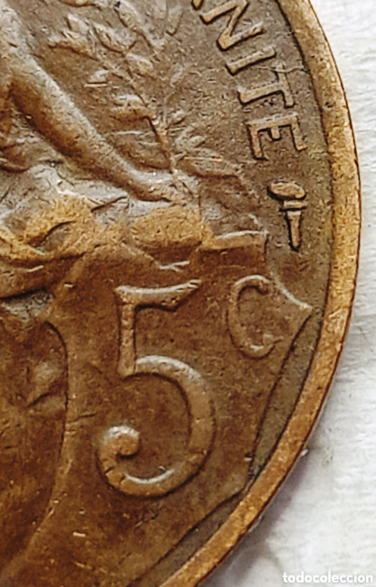 Monedas con errores: Moneda Francia (1912) error mec&aacute;nico - Foto 26