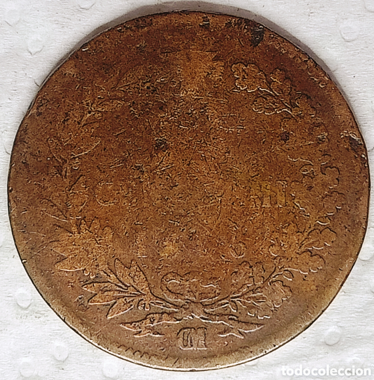 Monedas con errores: Moneda Italia (1866&rdquo;OM&rdquo;) Var&iacute;ante - Foto 2
