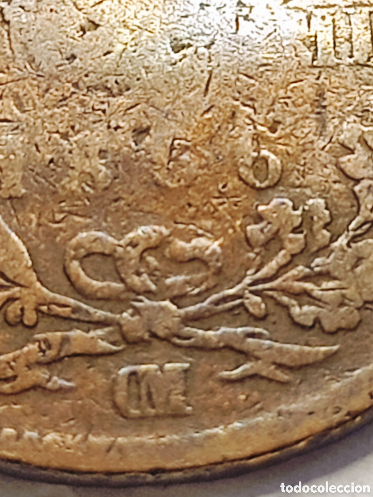 Monedas con errores: Moneda Italia (1866&rdquo;OM&rdquo;) Var&iacute;ante - Foto 3