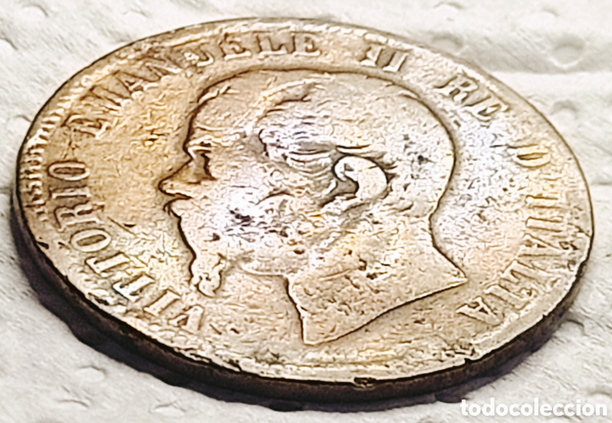 Monedas con errores: Moneda Italia (1866&rdquo;OM&rdquo;) Var&iacute;ante - Foto 6