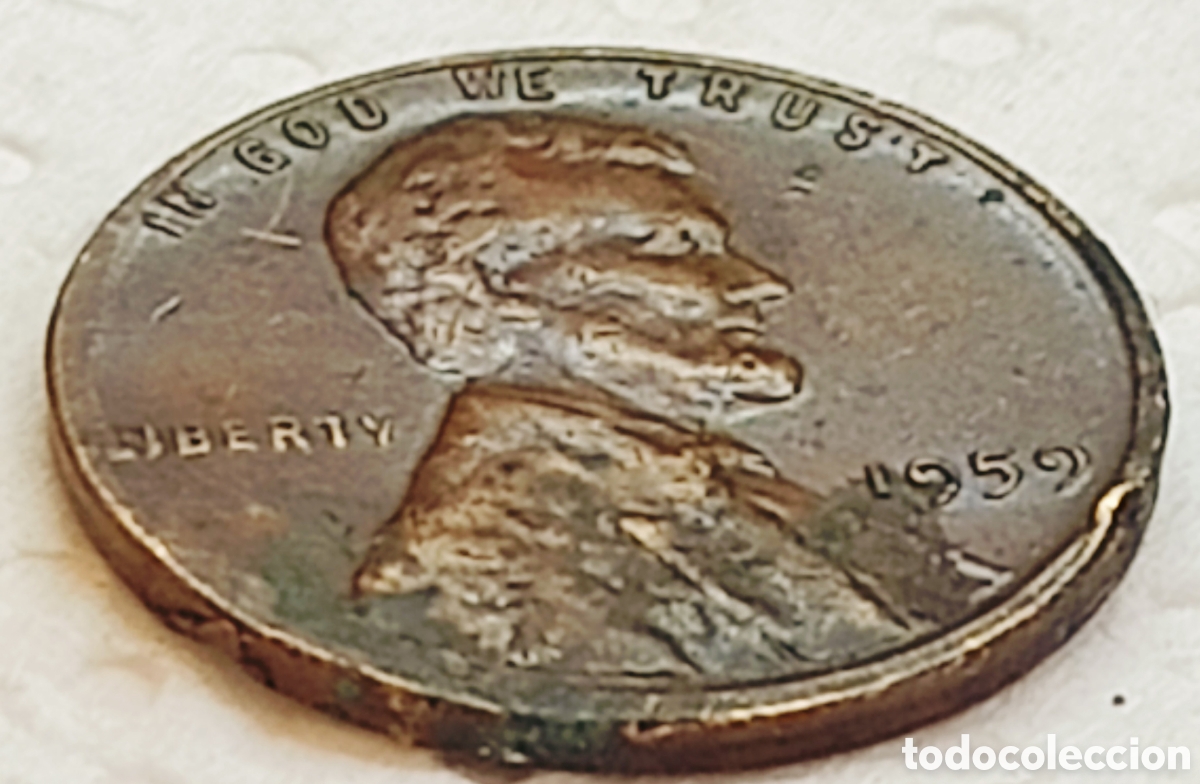 Monedas con errores: Moneda EE.UU (1959) Error M&uacute;ltiple - Foto 12