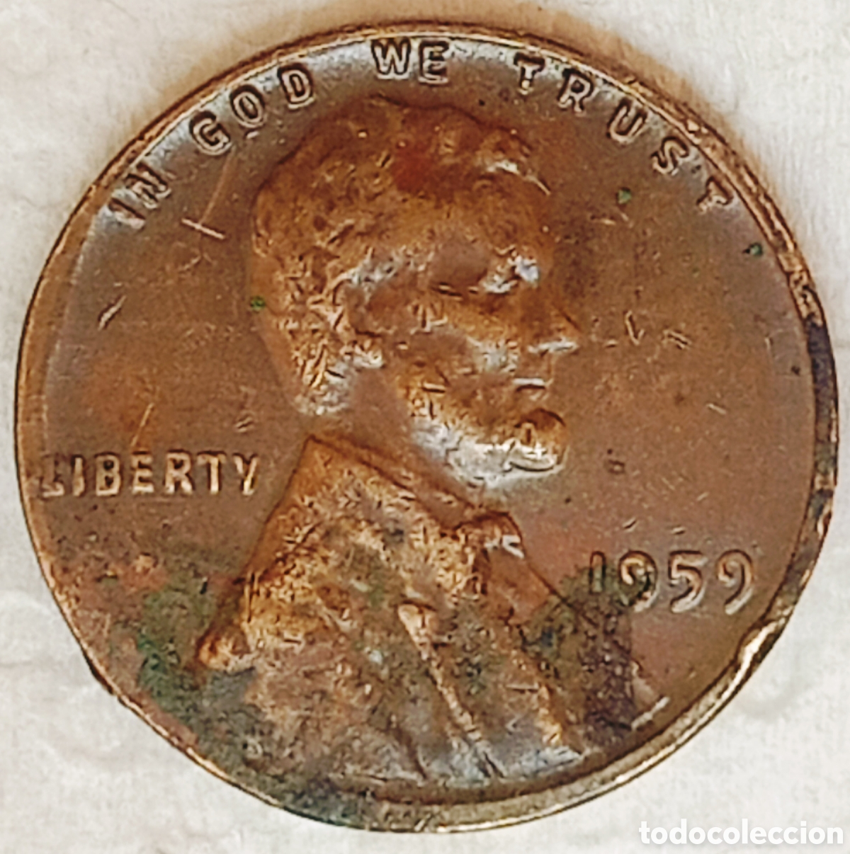 M&uuml;nzen mit Fehlern: Moneda EE.UU (1959) Error M&uacute;ltiple