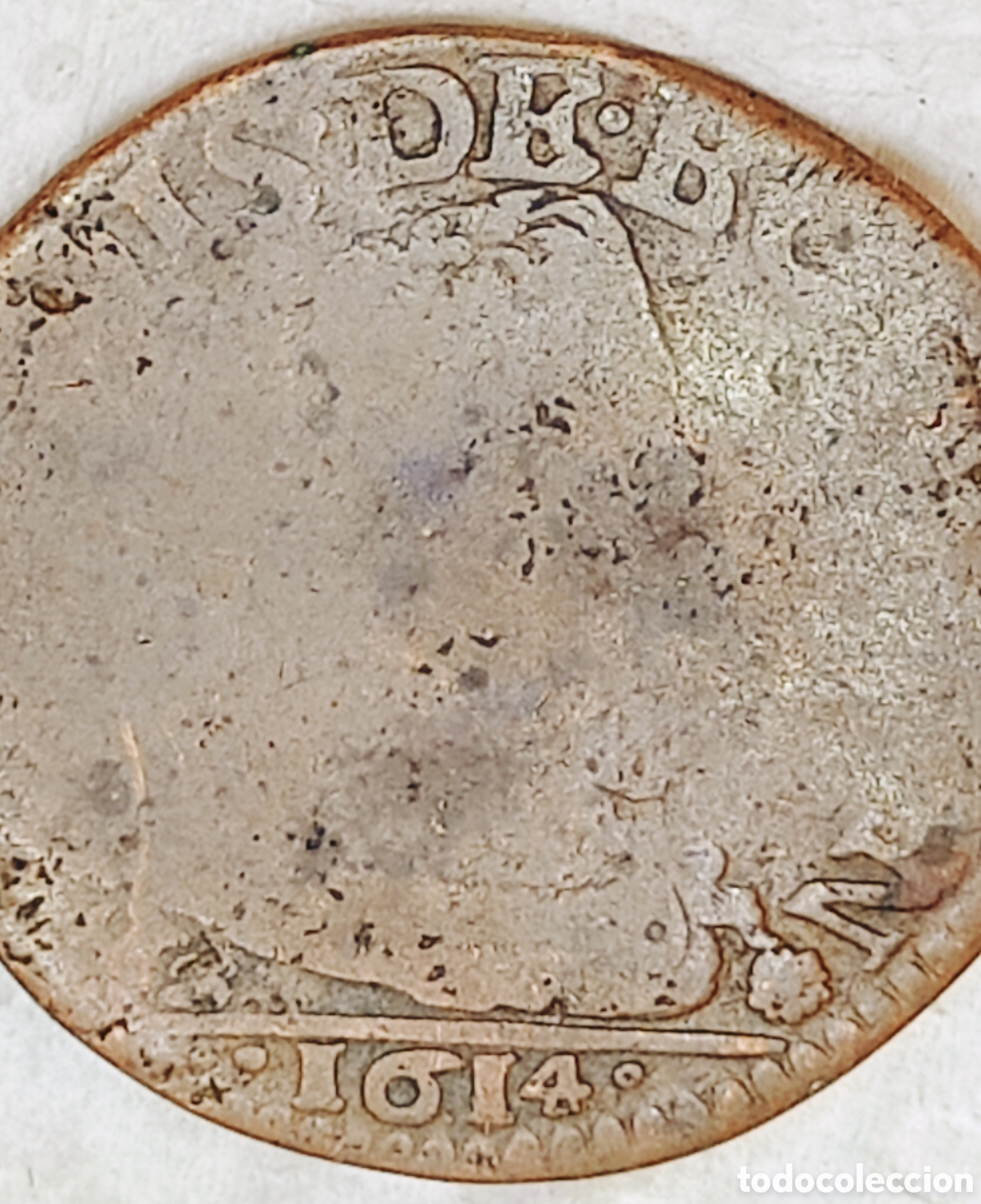 Monedas con errores: Moneda Francia (1614) Rar&iacute;simo Ensayo - Foto 2