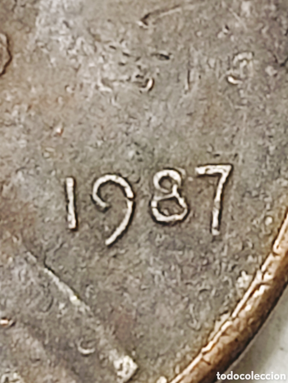 Monedas con errores: Moneda EE.UU.(1987) Variantes - Foto 24