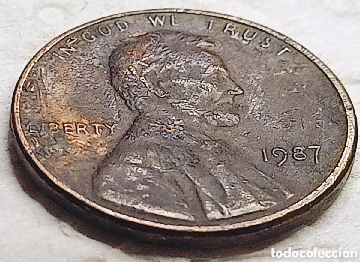 Monedas con errores: Moneda EE.UU.(1987) Variantes - Foto 29