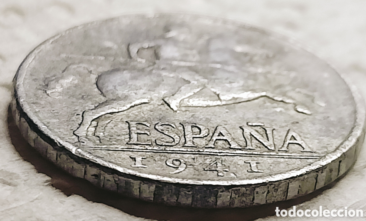 Monedas con errores: Moneda Espa&ntilde;a -1941- errores+var&iacute;ante - Foto 23