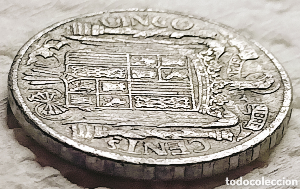 Monedas con errores: Moneda Espa&ntilde;a -1941- errores+var&iacute;ante - Foto 26