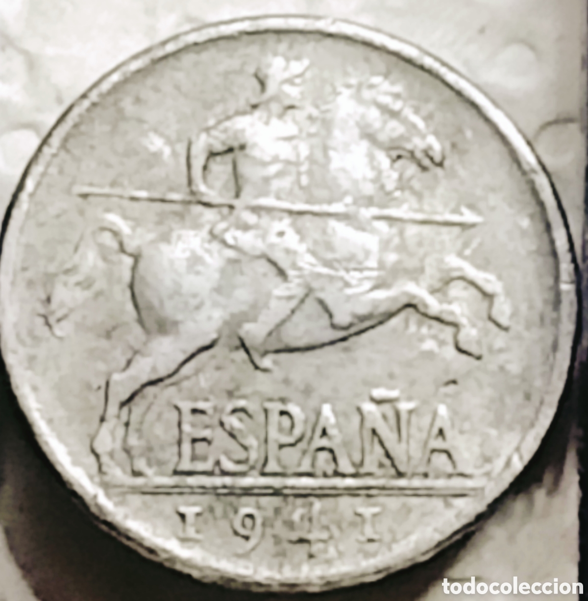 Monedas con errores: Moneda Espa&ntilde;a -1941- errores+var&iacute;ante