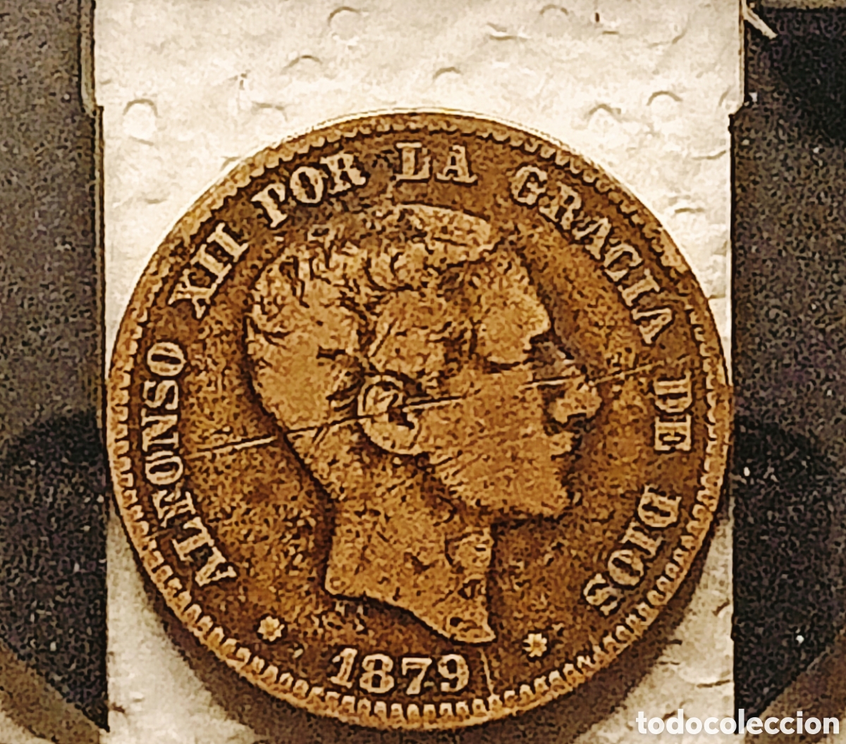 Monedas con errores: Moneda Espa&ntilde;a (1879) error m&uacute;ltiple - Foto 3