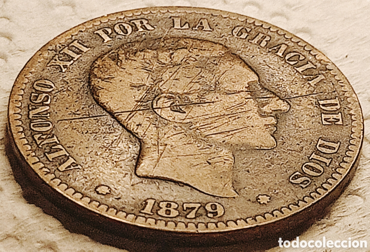 Monedas con errores: Moneda Espa&ntilde;a (1879) error m&uacute;ltiple - Foto 16