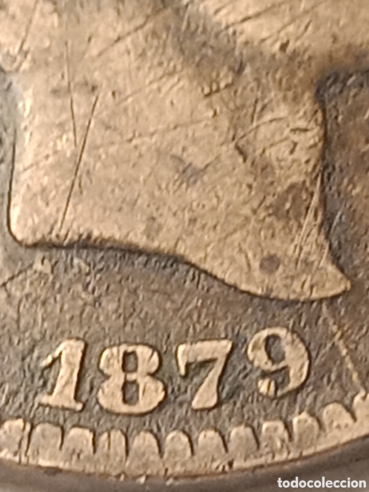 Monedas con errores: Moneda Espa&ntilde;a (1879) error m&uacute;ltiple - Foto 22