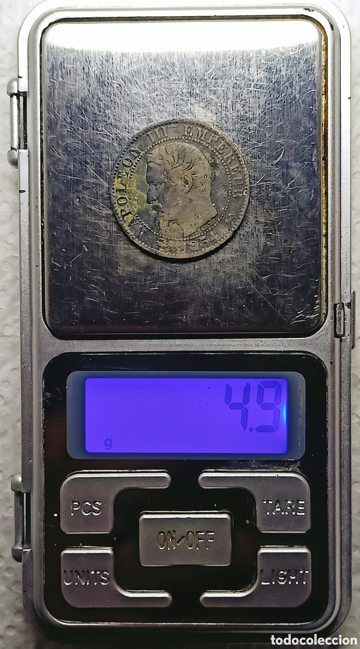 Monedas con errores: Moneda Napole&oacute;n III (1854) Error M&uacute;ltiple - Foto 7
