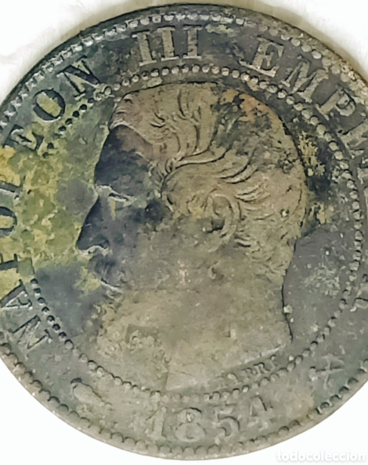 Monedas con errores: Moneda Napole&oacute;n III (1854) Error M&uacute;ltiple - Foto 11