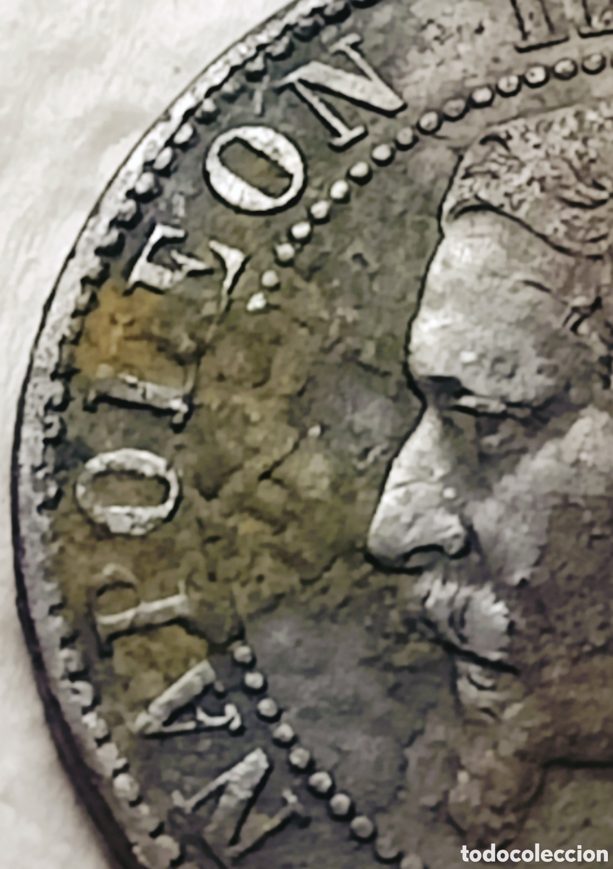 Monedas con errores: Moneda Napole&oacute;n III (1854) Error M&uacute;ltiple - Foto 12