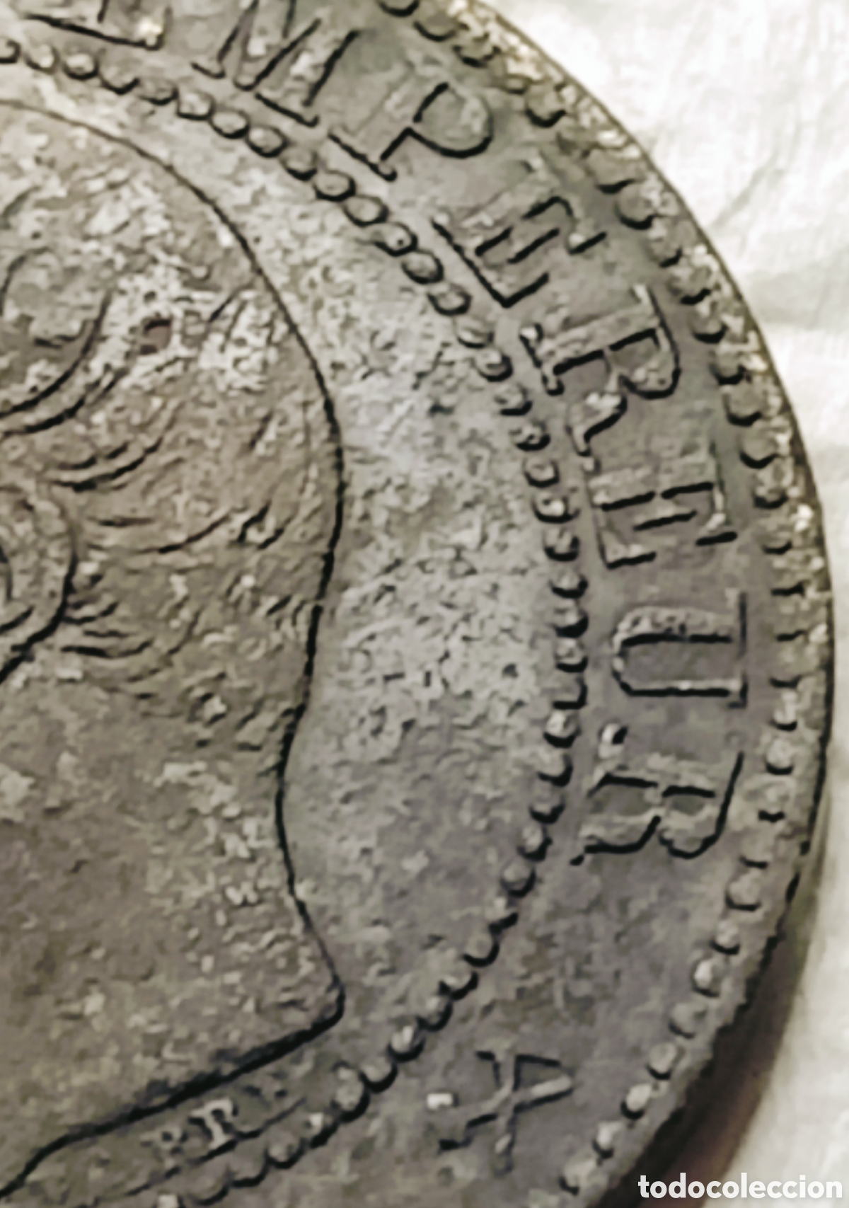 Monedas con errores: Moneda Napole&oacute;n III (1854) Error M&uacute;ltiple - Foto 13