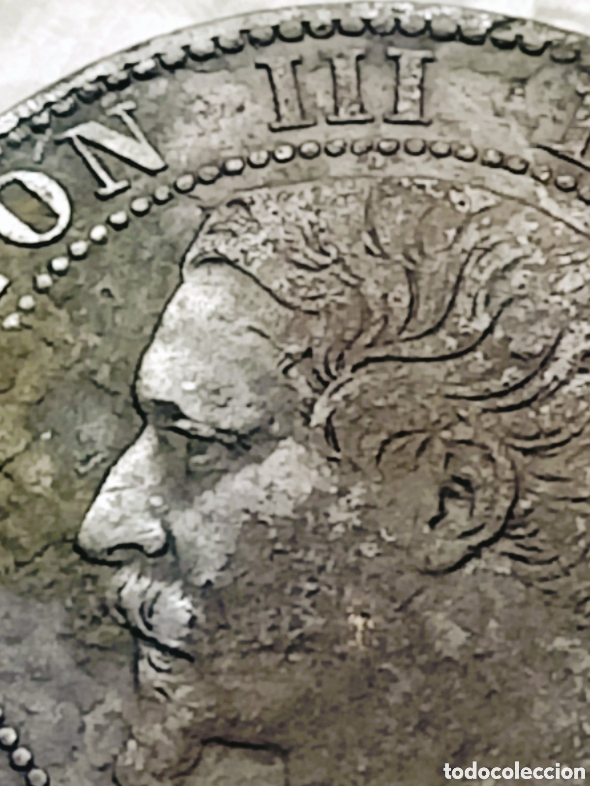 Monedas con errores: Moneda Napole&oacute;n III (1854) Error M&uacute;ltiple - Foto 15