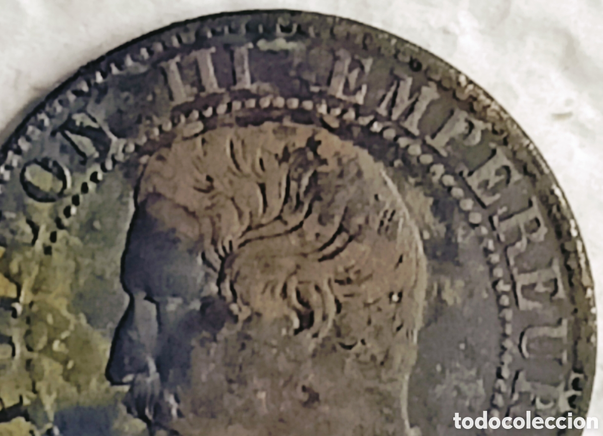 Monedas con errores: Moneda Napole&oacute;n III (1854) Error M&uacute;ltiple - Foto 22