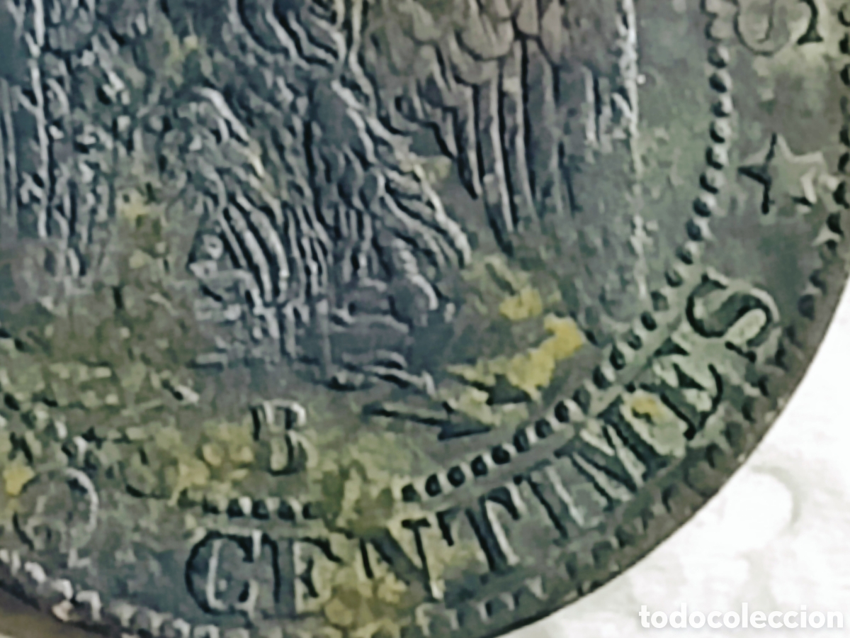 Monedas con errores: Moneda Napole&oacute;n III (1854) Error M&uacute;ltiple - Foto 25