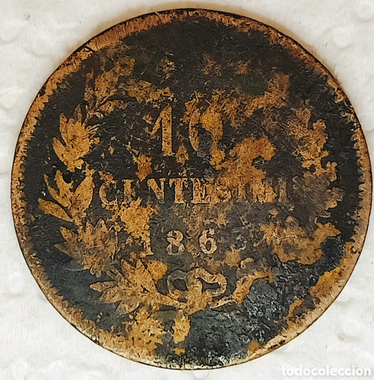 Monedas con errores: Moneda Vittorio Ema.II (1863) error Combinado - Foto 2
